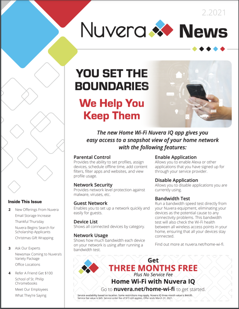 February 2021 Nuvera Newsletter