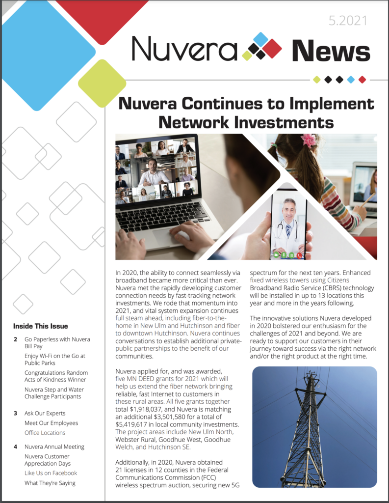 May 2021 Nuvera Newsletter