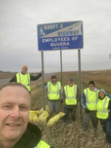 Nuvera employees adopt a highway.
